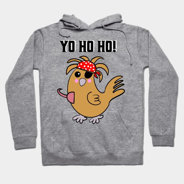 Chicken Yo Ho Ho! Pirate Hoodie by DaysMoon